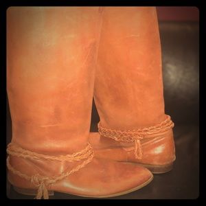 Vintage Allegré Leather Riding Boots